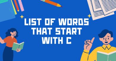 Things And Words That Start With C